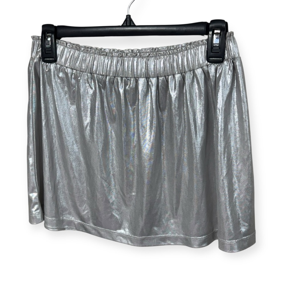 Masala Kids‎ Girls Metallic Silver Mini Skirt Size 6X